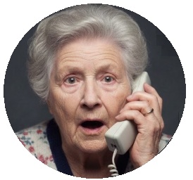 AI Slop of granny on the phone :-)